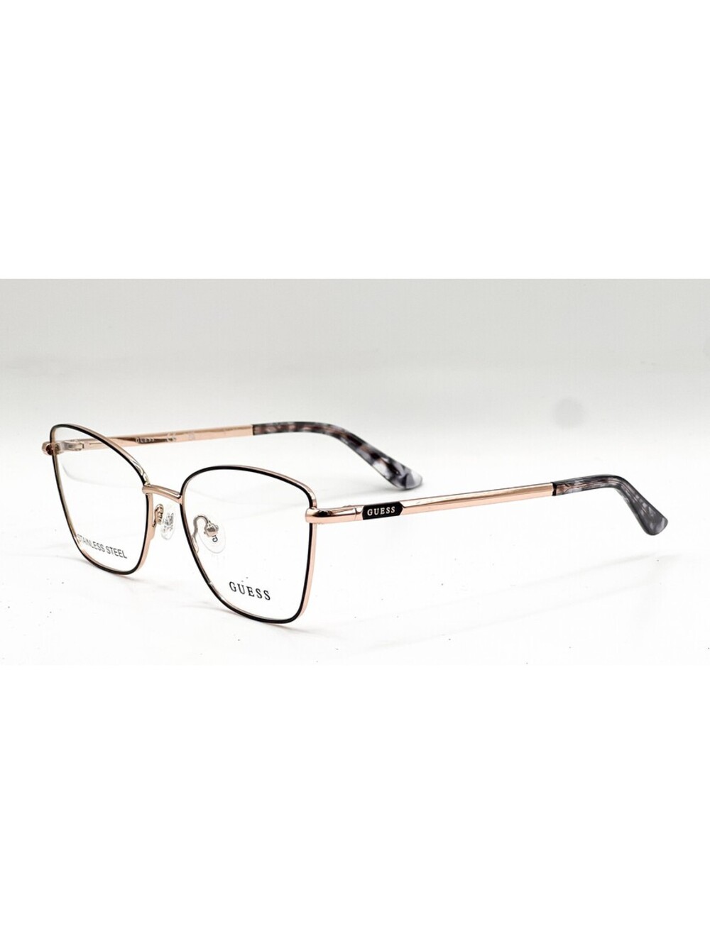 Guess Gu50163 001 Shiny Black Authentic Eyeglasses 54-16-140